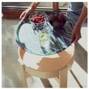 「新品／未使用」IKEA×Marimekko サイドテーブル marimekko IKEA BASTUA サイドテーブル 未使用トレイ2種 完売品